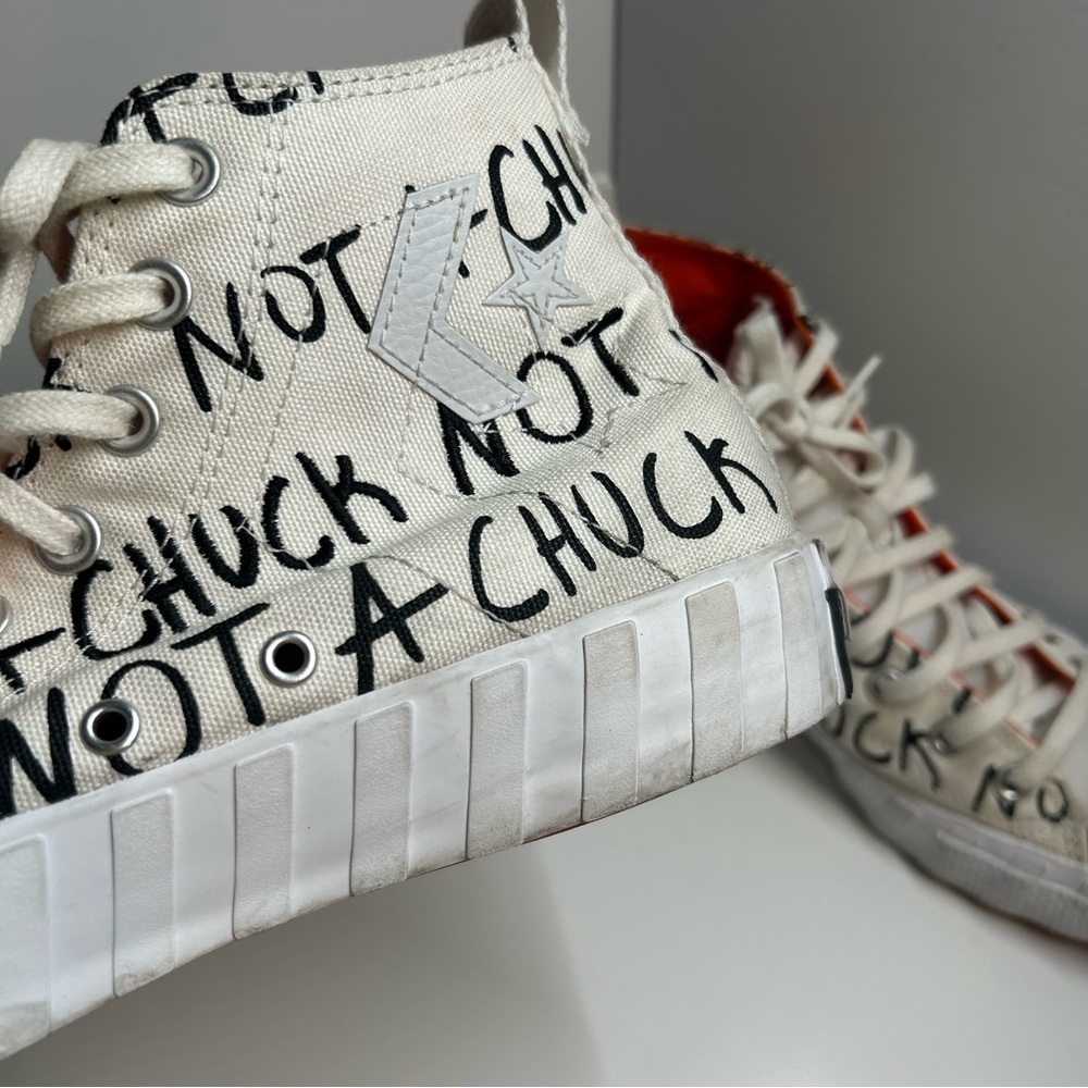 Converse Men's UNT1TL3D White "Not a Chuck" Hightops in‎ Size 8.5 - Picture 8 of 15